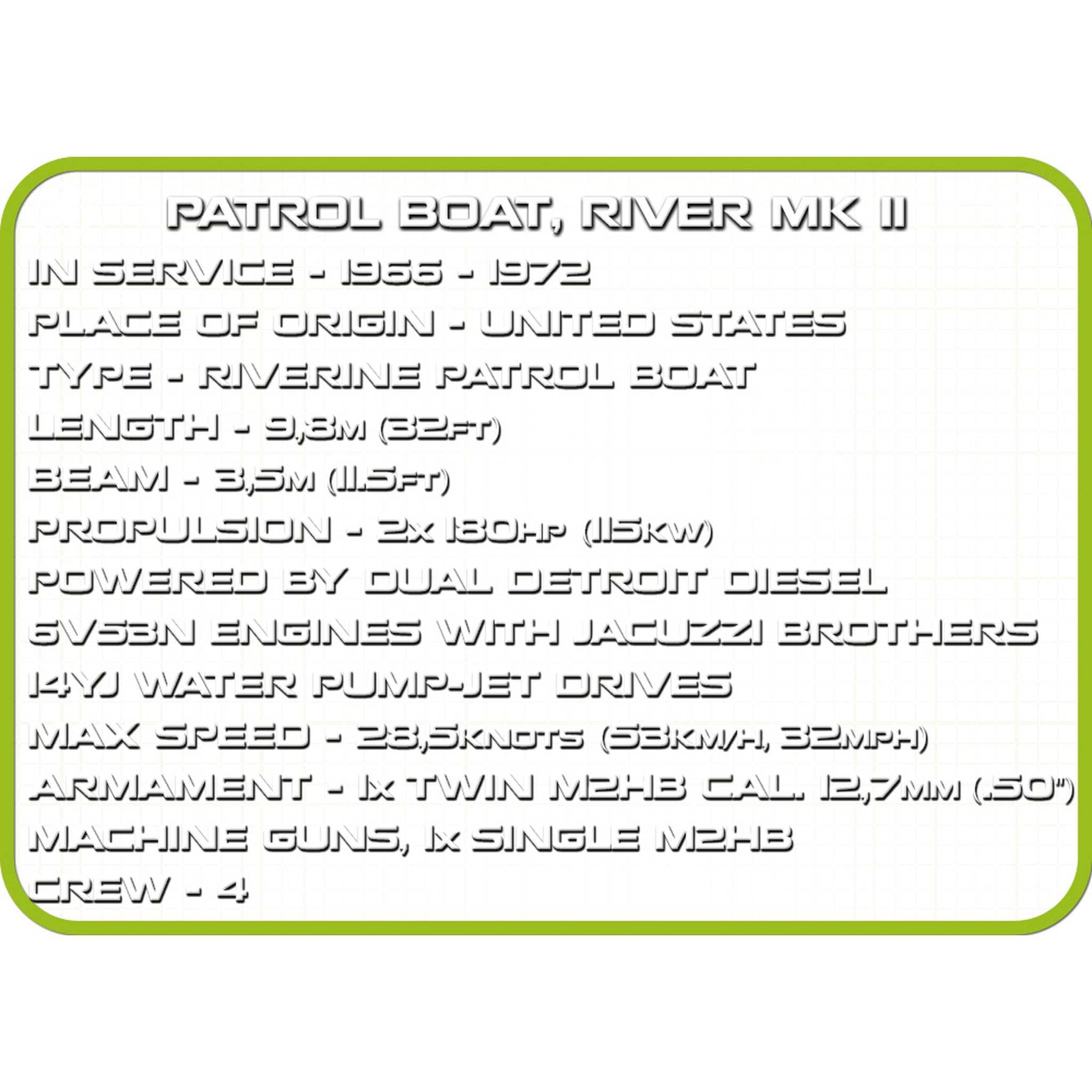 CB-2238 - Patrouillenboot 31 MK II (Cobi)