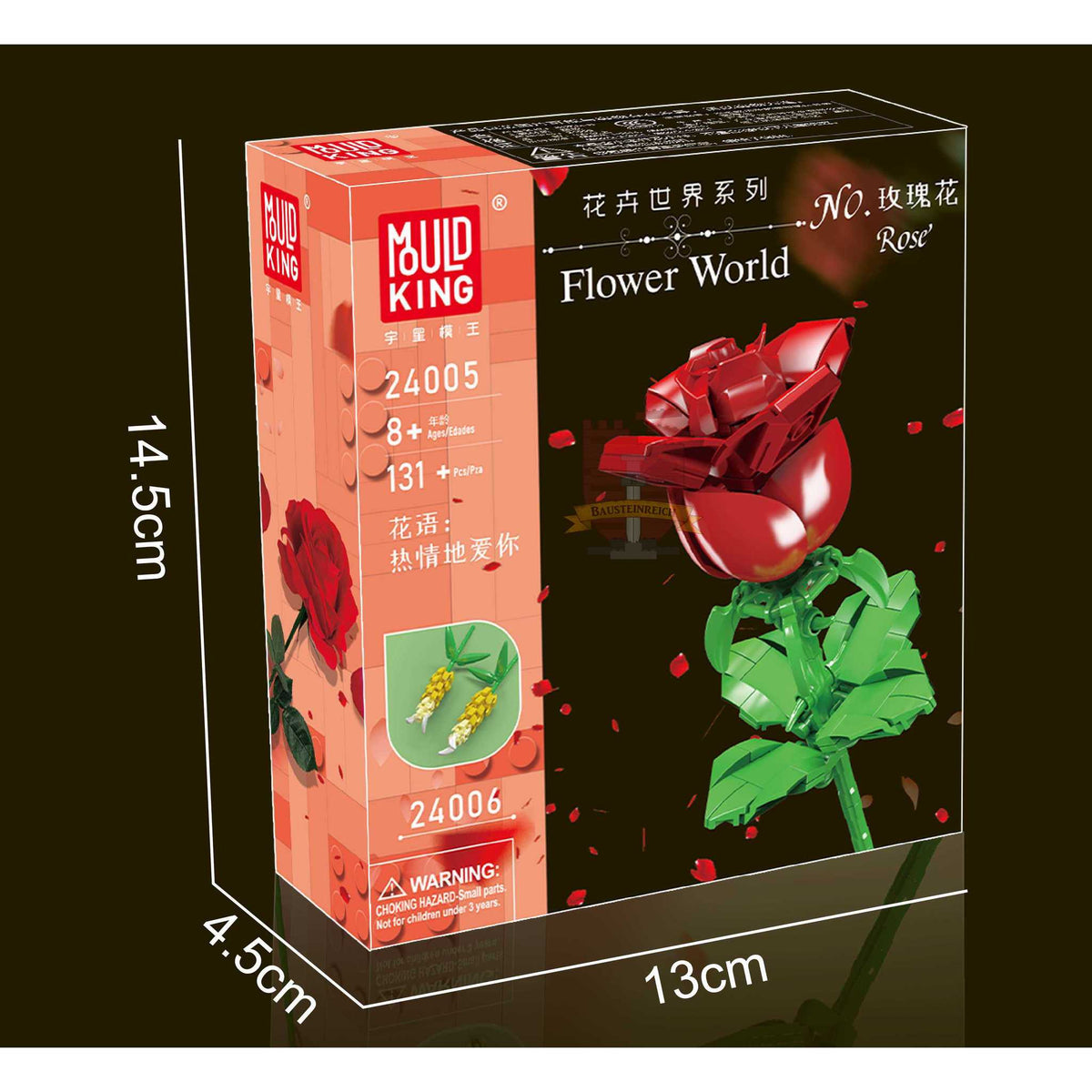 24005 - Rote Rose (Mould King)