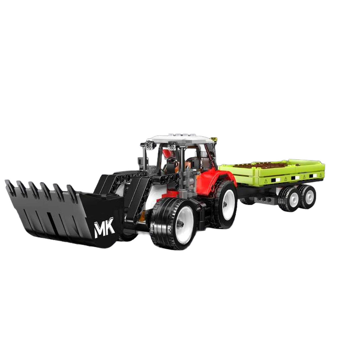 24093 - Traktor mit Anhänger (Mould King)