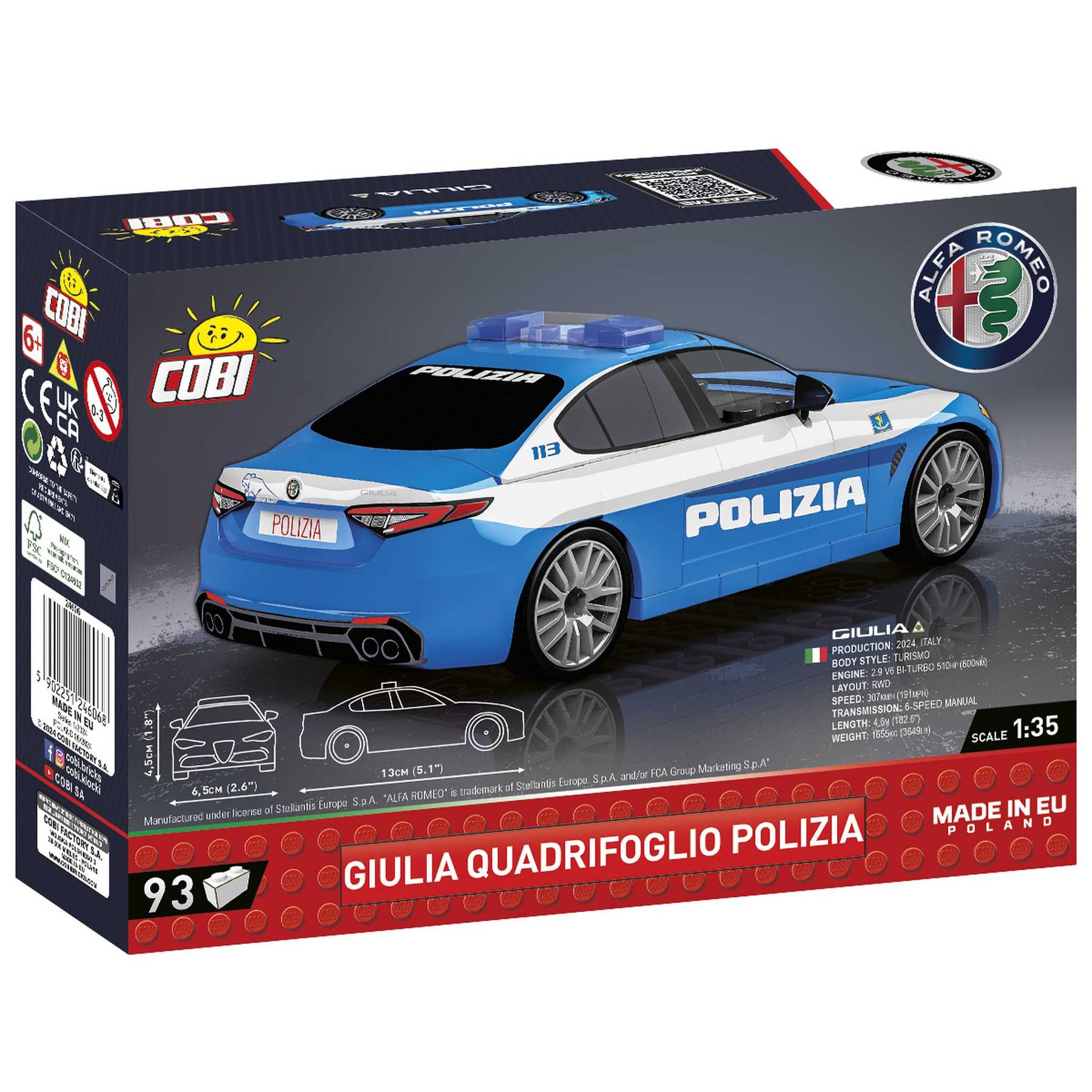 CB-24606-Alfa Romeo Gulia Polizei (Cobi)
