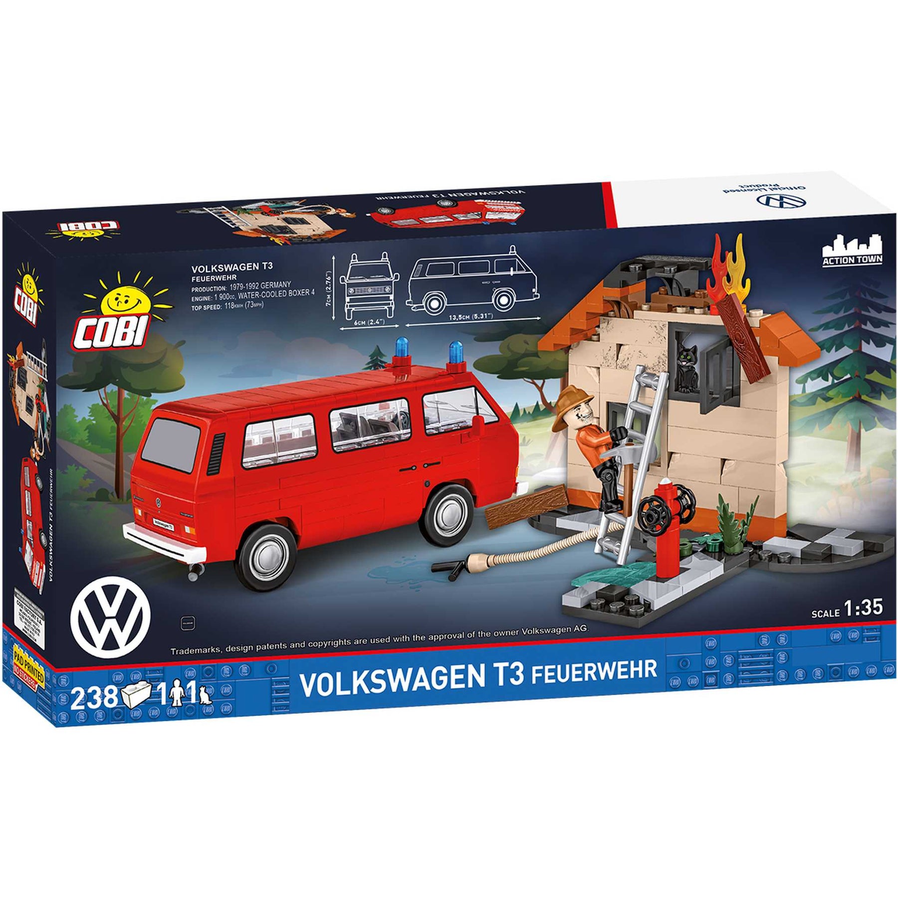 CB-24635 - VW T3 Feuerwehr (Cobi)