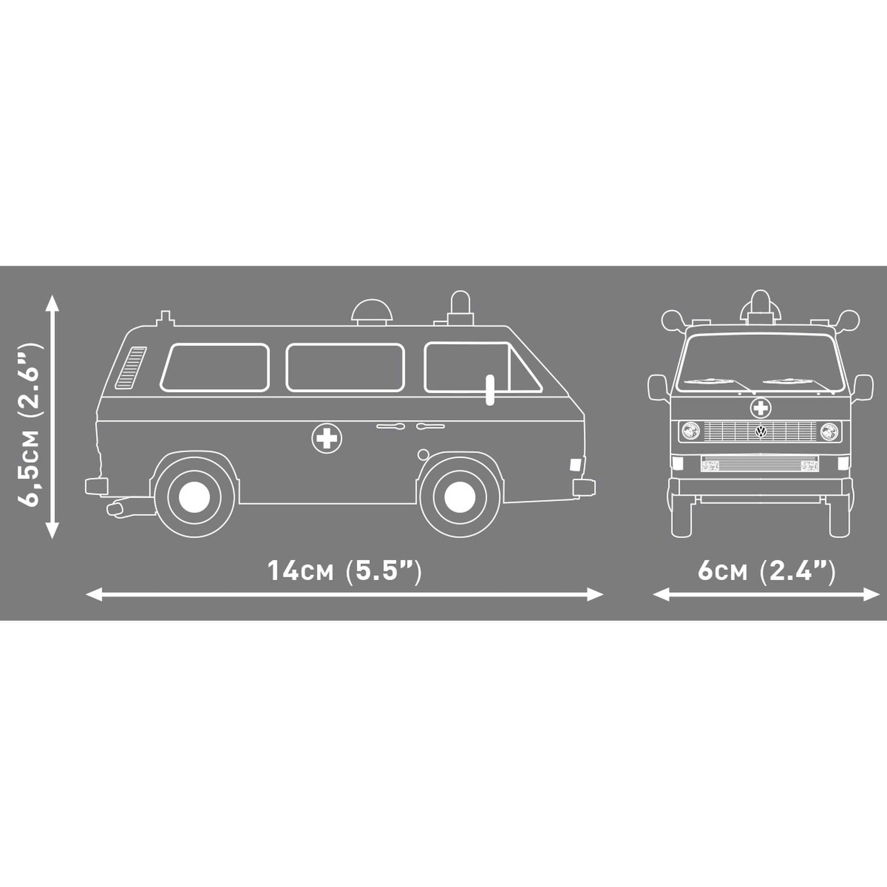 CB-24636 - VW T3 Krankenwagen (Cobi)