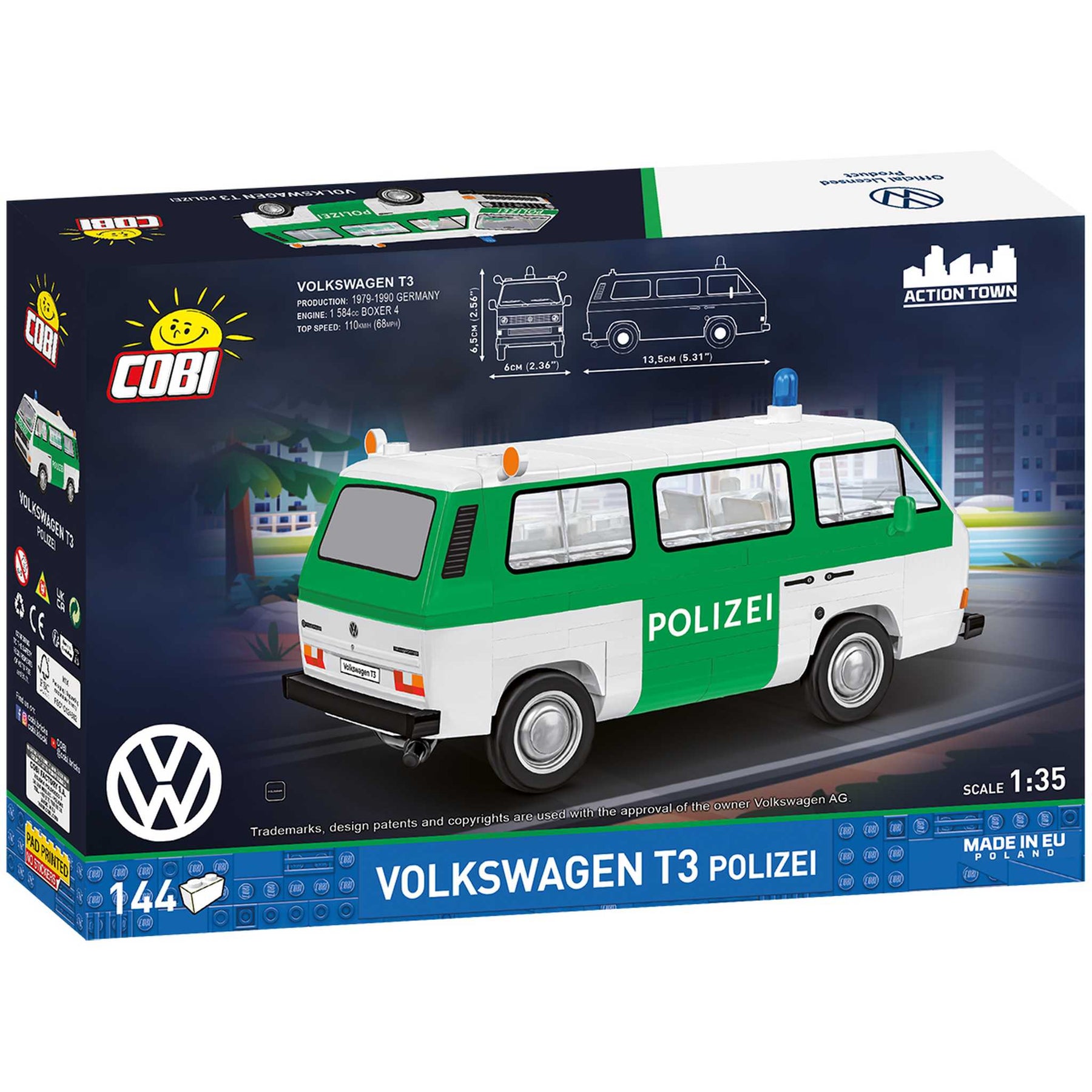 CB-24637 - VW T3 Polizei (Cobi)