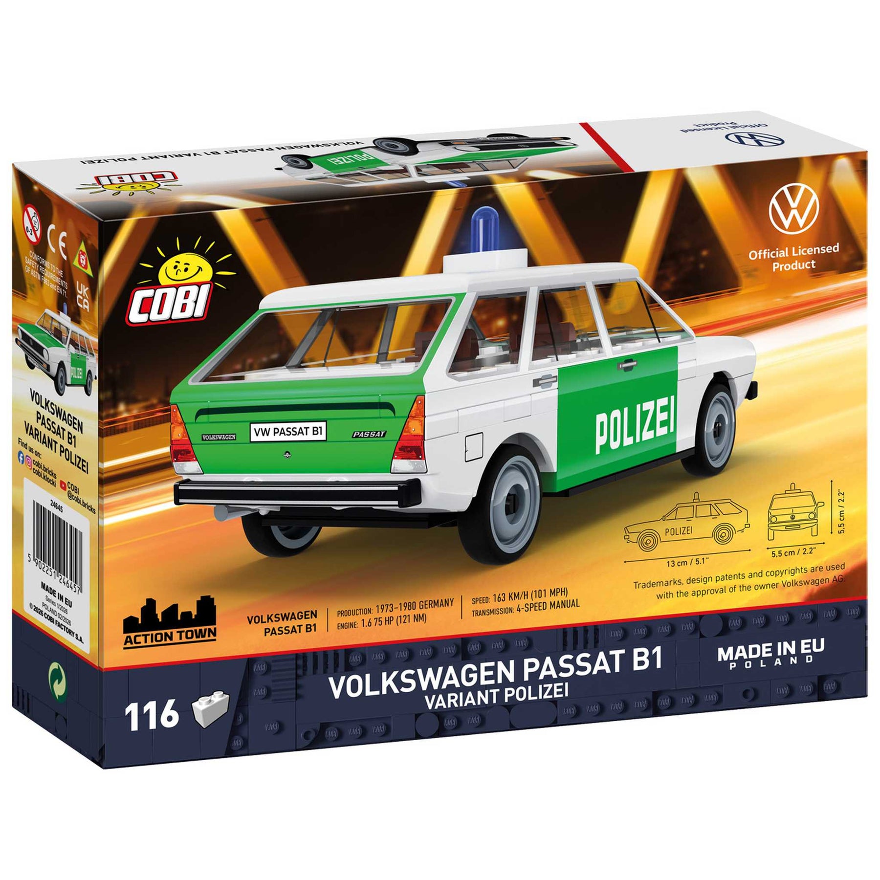 CB-24645 - VW Passat B1 Variant Polizei (Cobi)