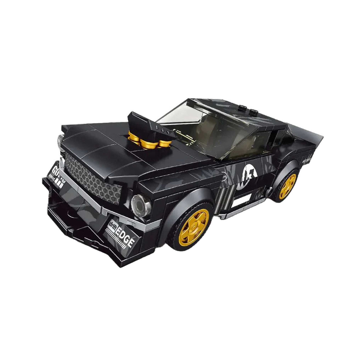 27024 - schwarzer Sportwagen inkl. Vitrine (Mould King)