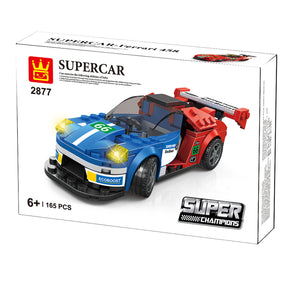 2877 - Sportwagen rot blau (Wange)