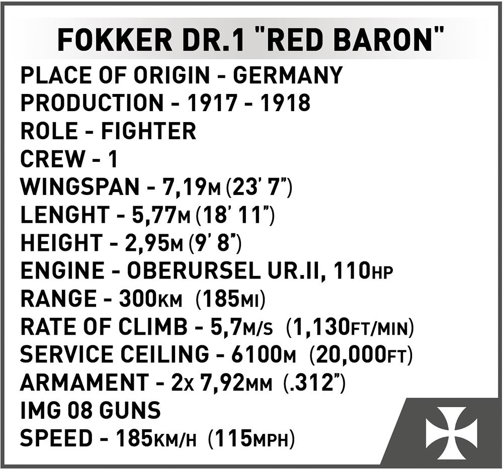 2986 - Fokker DR. I "Roter Baron" (Cobi)