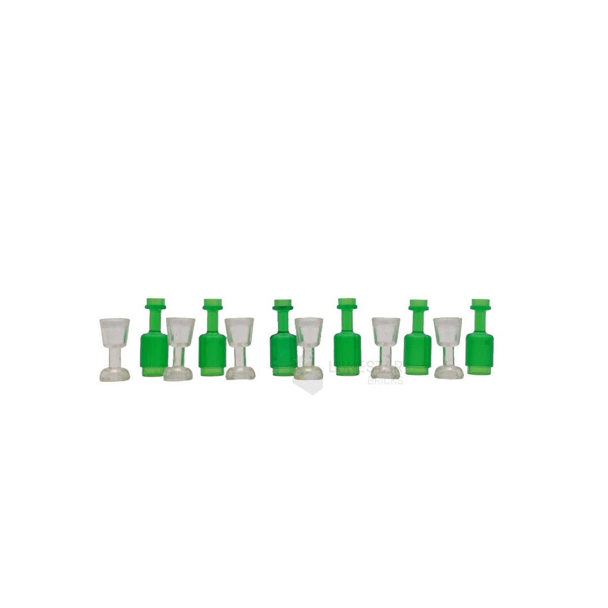 LB-30028-Gläser und grüne Flaschen (Lonestar-Bricks)
