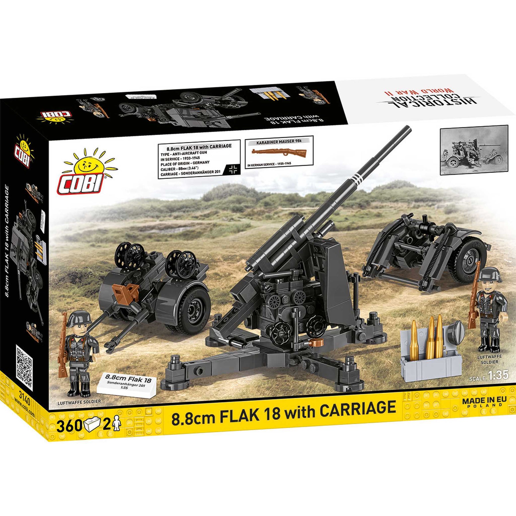 CB-3140 - 8.8cm FLAK mit Hänger (Cobi)