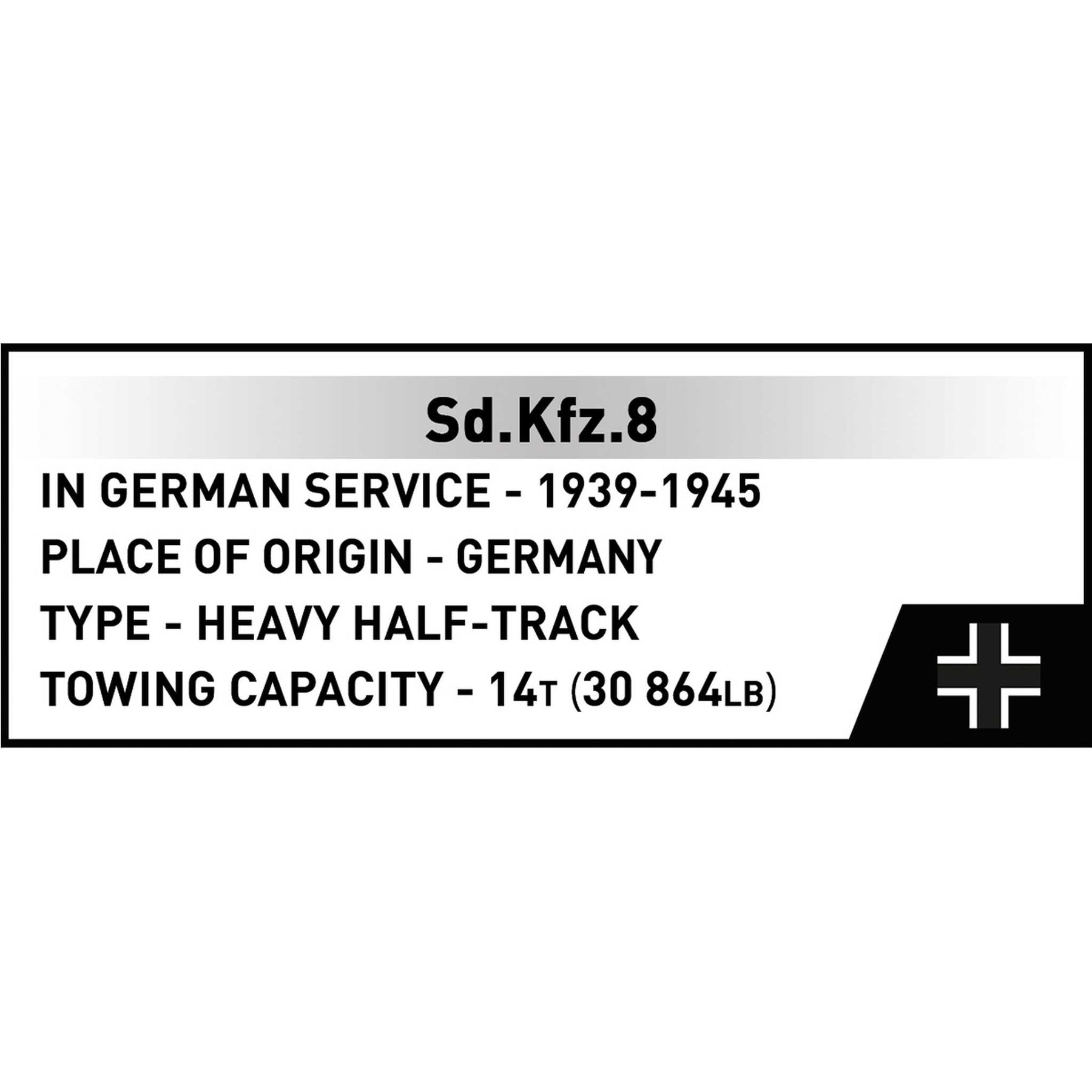 CB-3143 - SD.Kfz. 8 Towing 8.8cm FLAK 36 (Cobi)