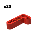 Technik Angular Beam 4x2 rot 20 Stück (Gobricks)
