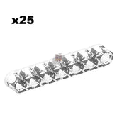 Technik Liftarm 1x7 Trans-Clear 25 Stück (GoBricks)