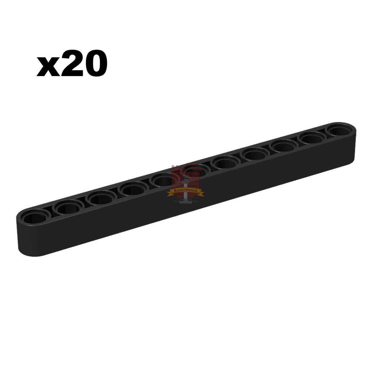 Technik Liftarm 1x11 schwarz 20 Stück (Gobricks)