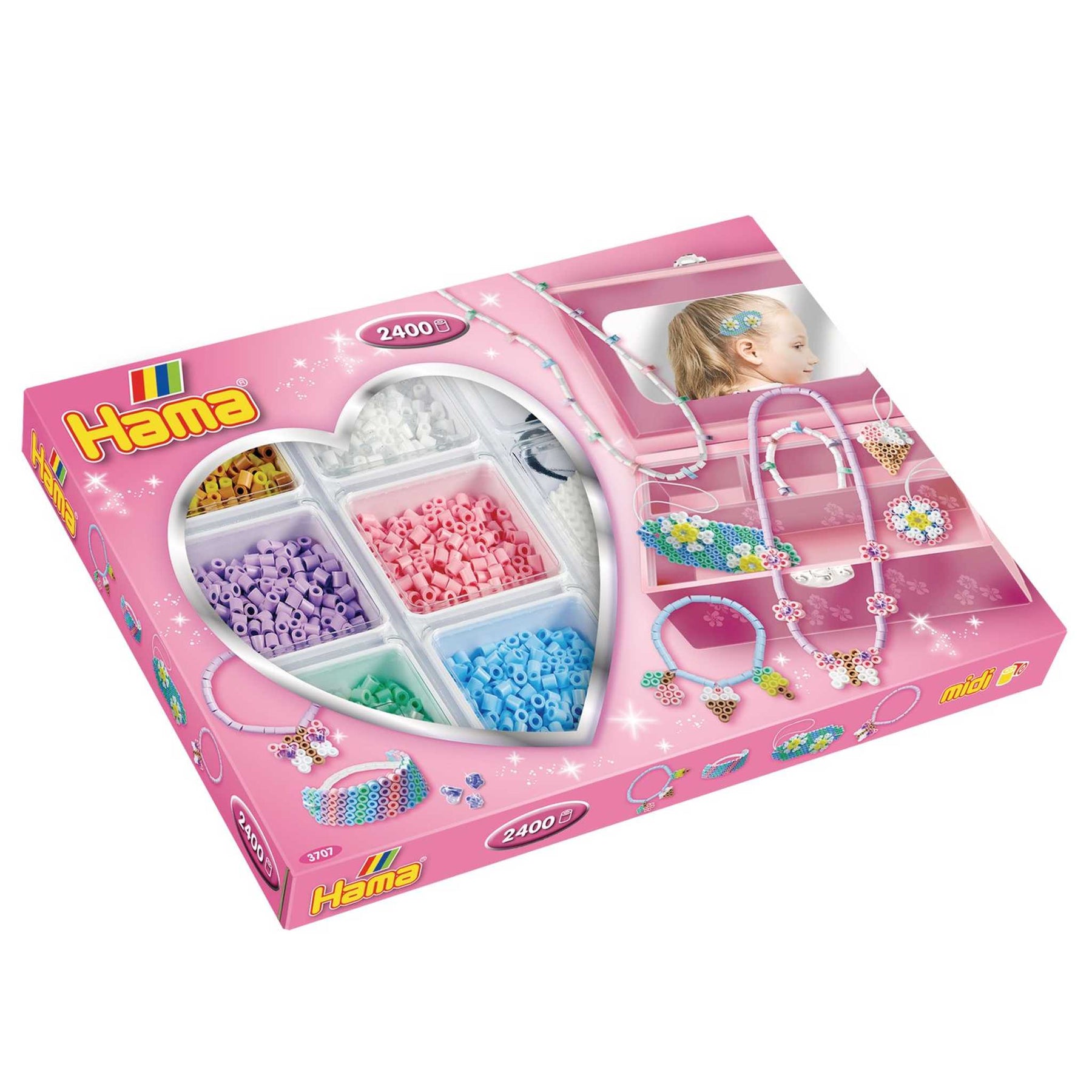 3707 - Kreativbox Schmuck Pink (Hama)