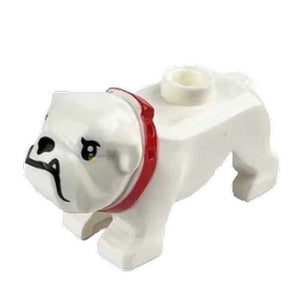 LB-40099-Bulldogge Weiß Halsband (Lonestar-Bricks)