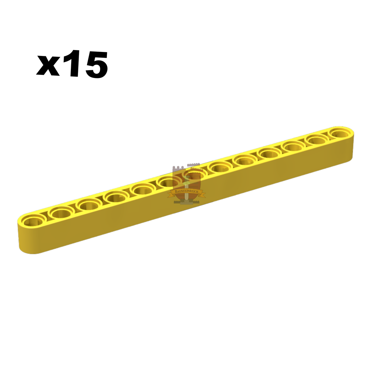 Technik Liftarm 1x13 gelb 15 Stück (GoBricks)