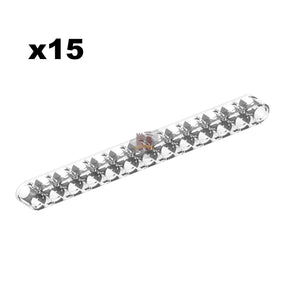 Liftarm 1x13 Trans-Clear 15 Stück (GoBricks)