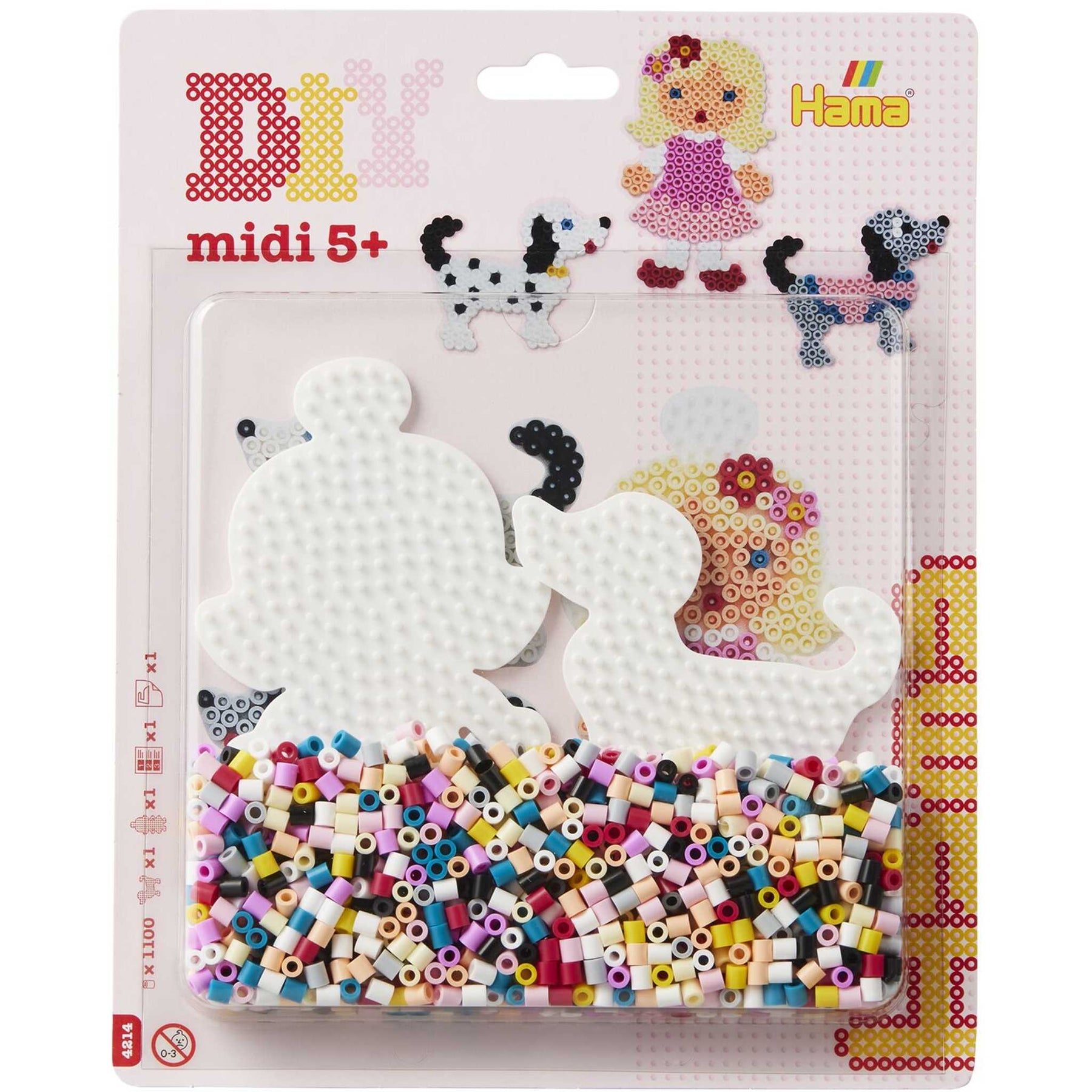 4214H - Blister Mädchen und Hund (Hama)