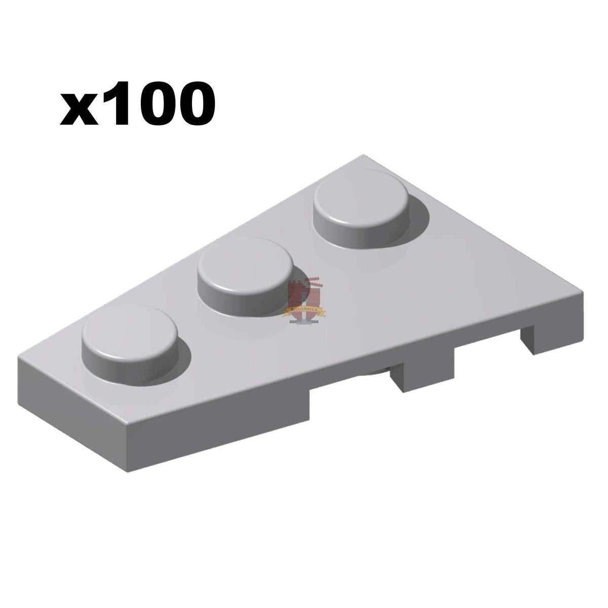 Wedge Plate 2x3 Links Hellgrau 100 Stück (GoBricks)