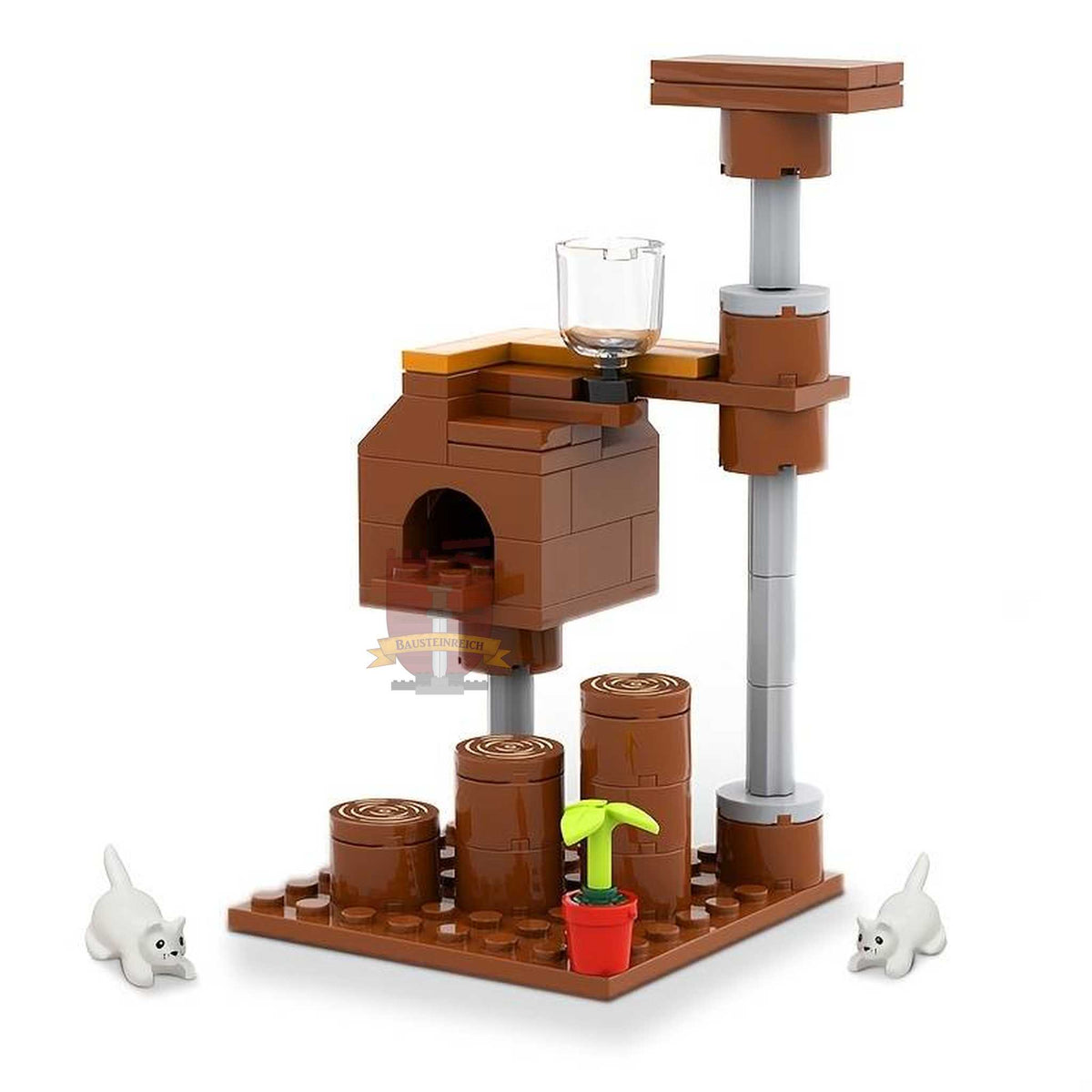 LB-30031 Kratzbaum mit Katzen(Lonestar Bricks)