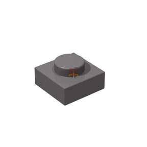 Platte 1x1  Dunkelgrau 200 Stück (GoBricks)