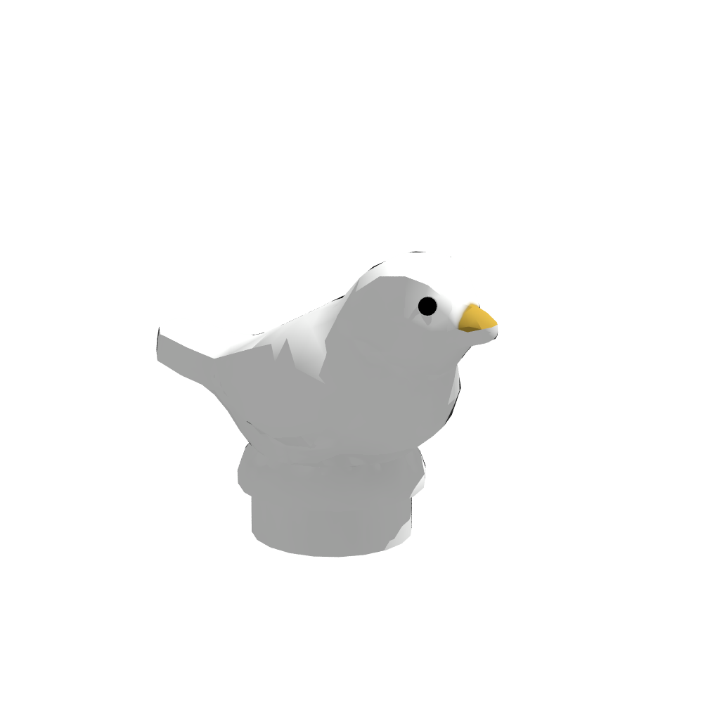 LB-40055-kleiner Vogel weiß (Lonestar-Bricks)