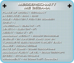 5721 - Messerschmitt ME 262A-1A (Cobi)