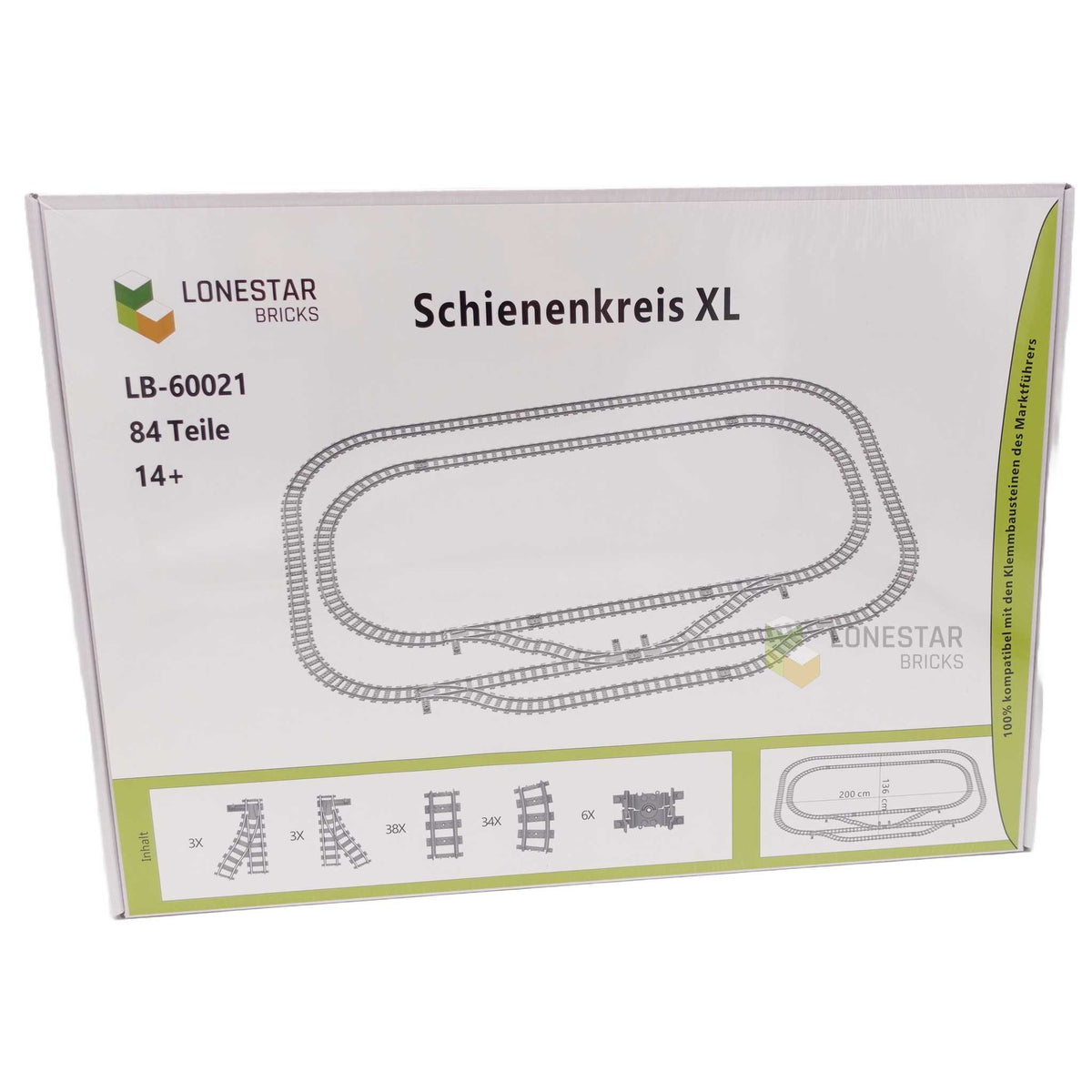 LB-60021 - Schienenkreis XL (Lonestar Bricks)