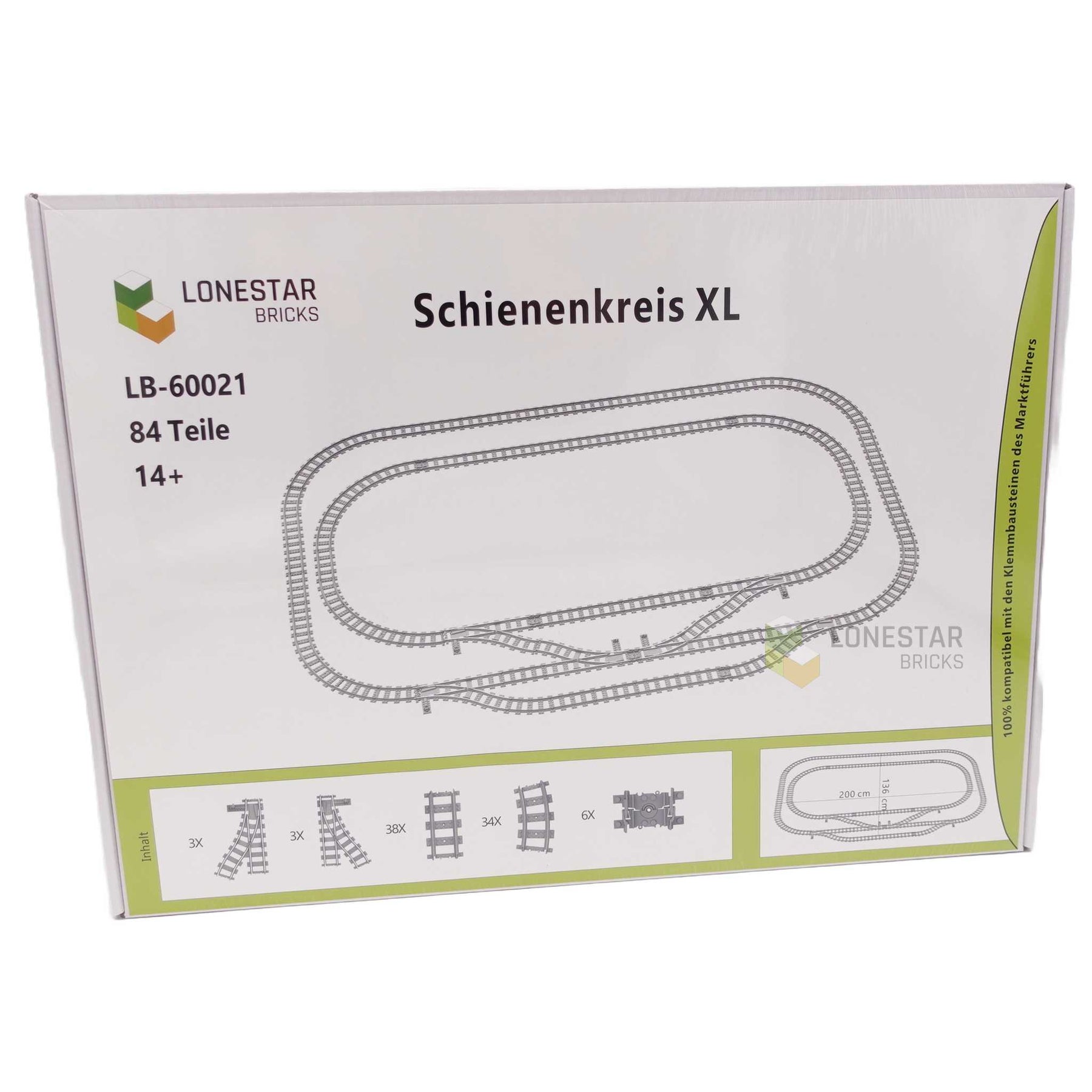 LB-60021 - Schienenkreis XL (Lonestar Bricks)