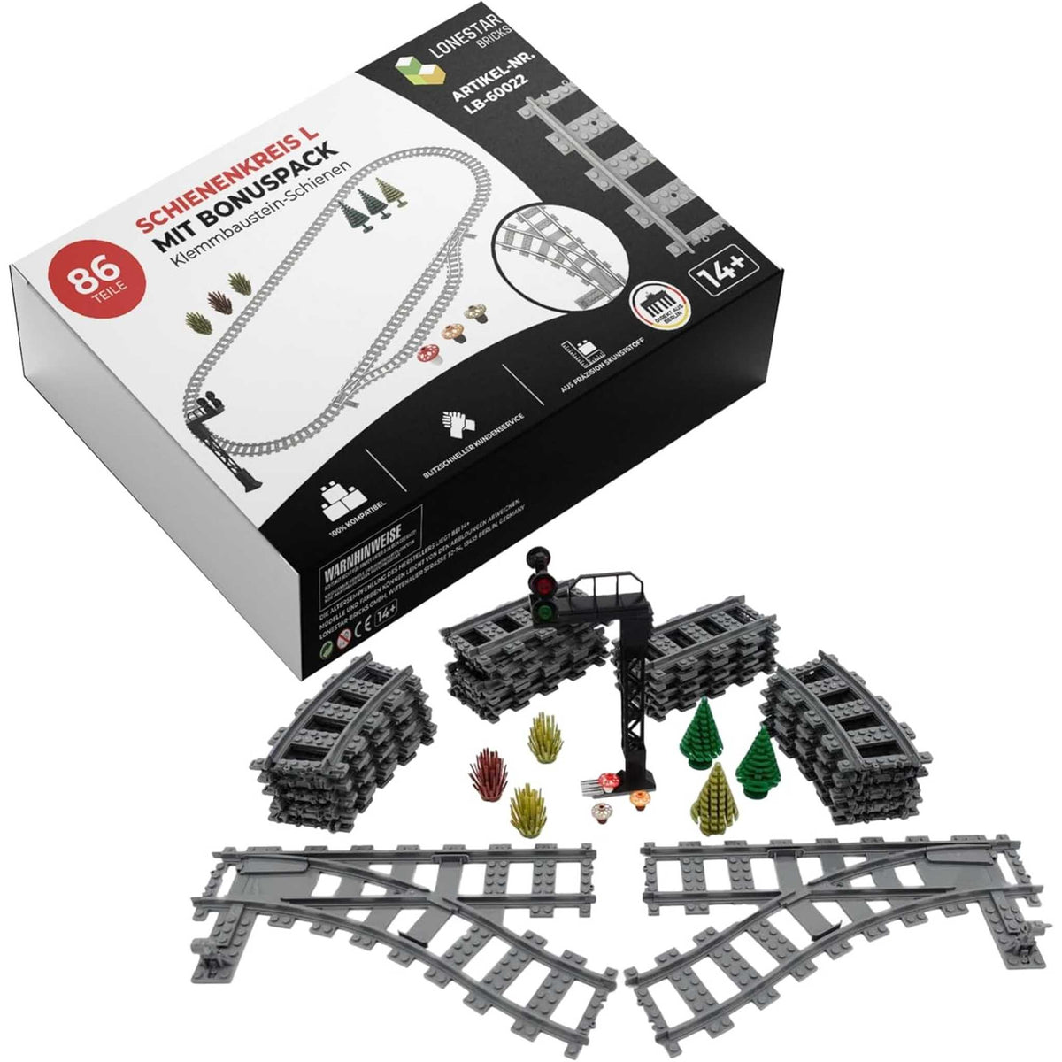 LB-60022 Schienenkreis Set L mit Bonuspaket (Lonestar Bricks)