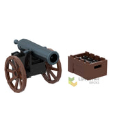 LB-70002 - Kanone mit Munitionskiste (Lonestar Bricks)