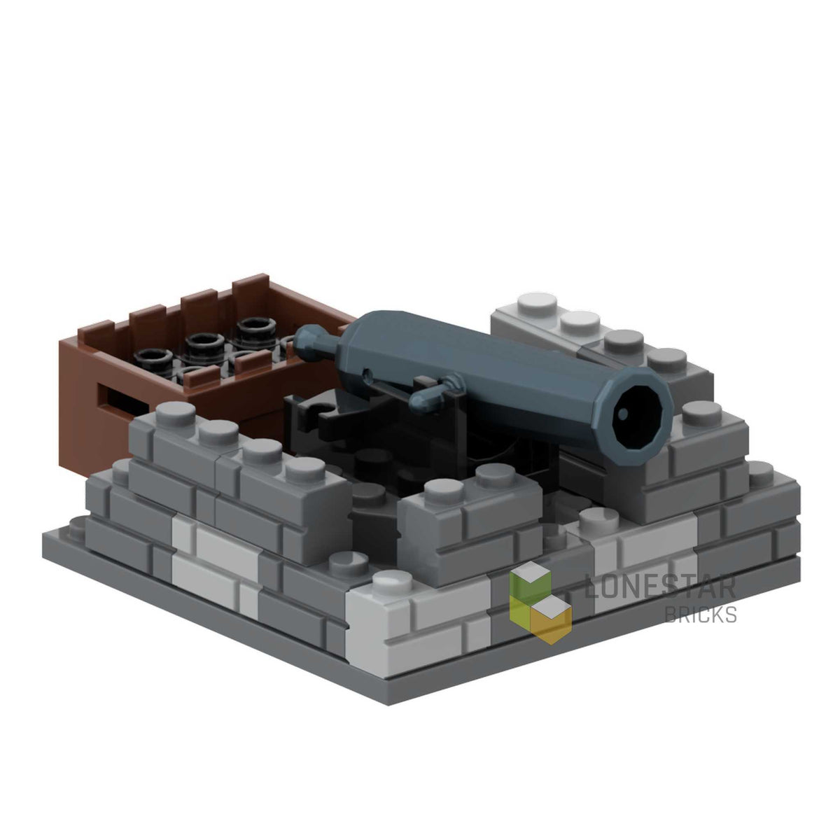 LB-70003 - Festungsgeschütz (Lonestar Bricks)