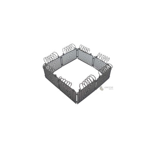 LB-70022 - Zaun mit Stacheldraht Dunkelgrau (Lonestar-Bricks)