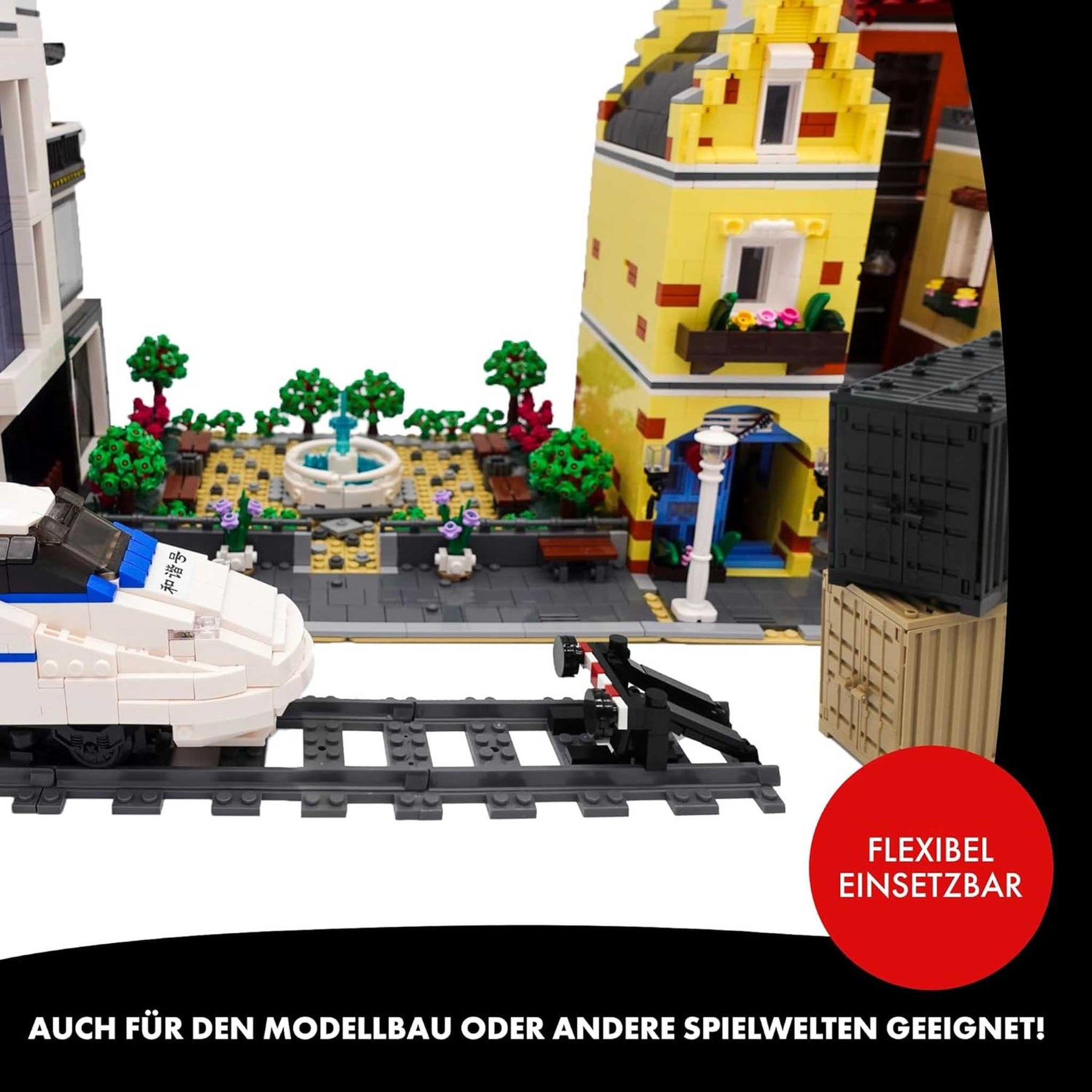 LONESTAR Klemmbausteine I 4er Set Schiffs-Container I Sand