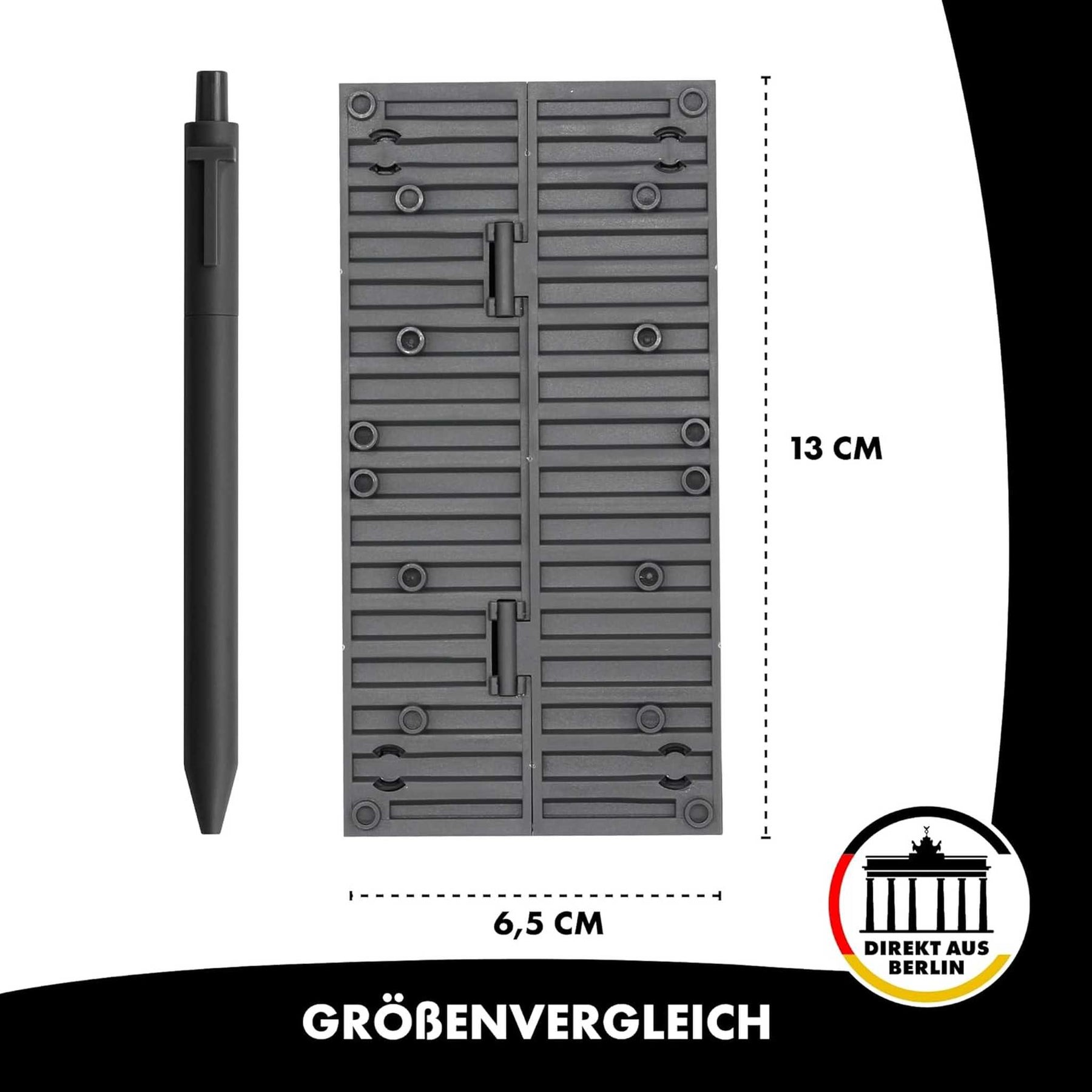 LONESTAR Klemmbausteine I 4er Set Schiffs-Container I Grau