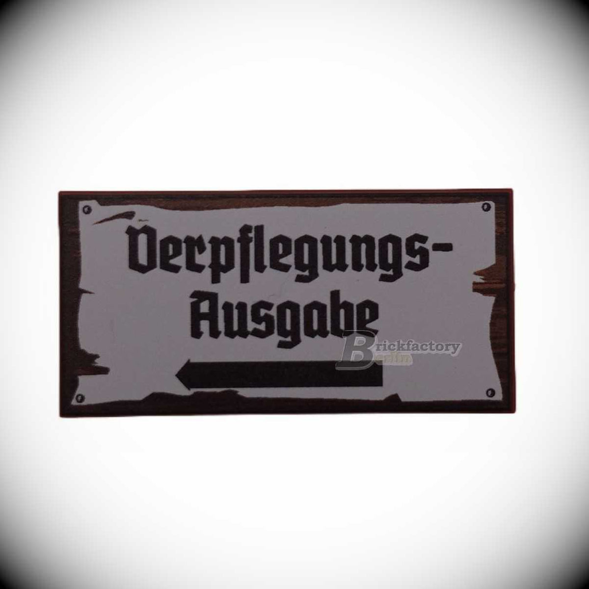 BF-0466-2 - Verpflegungsausgabe (Farbe: Reddish-Brown) Bedruckte LEGO®-Fliese 2x4