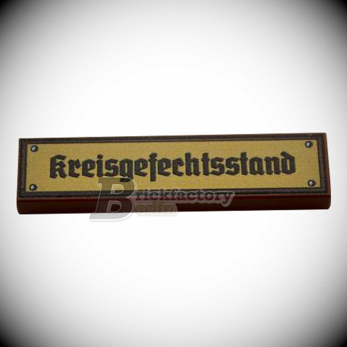 BF-0469 - Kreisgefechtsstand (Farbe: Reddish-Brown, Bedruckte LEGO®-Fliese 1x4)