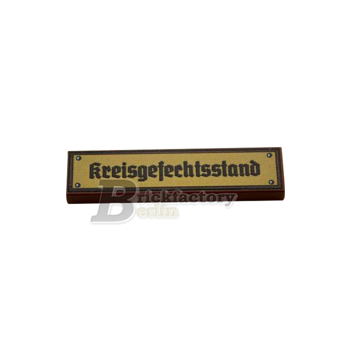 BF-0469 - Kreisgefechtsstand (Farbe: Reddish-Brown, Bedruckte LEGO®-Fliese 1x4)