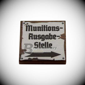 BF-0471 - Munitionsausgabe (Farbe: Reddish-Brown,  Bedruckte LEGO®-Fliese 2x2)