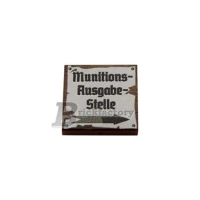 BF-0471 - Munitionsausgabe (Farbe: Reddish-Brown,  Bedruckte LEGO®-Fliese 2x2)