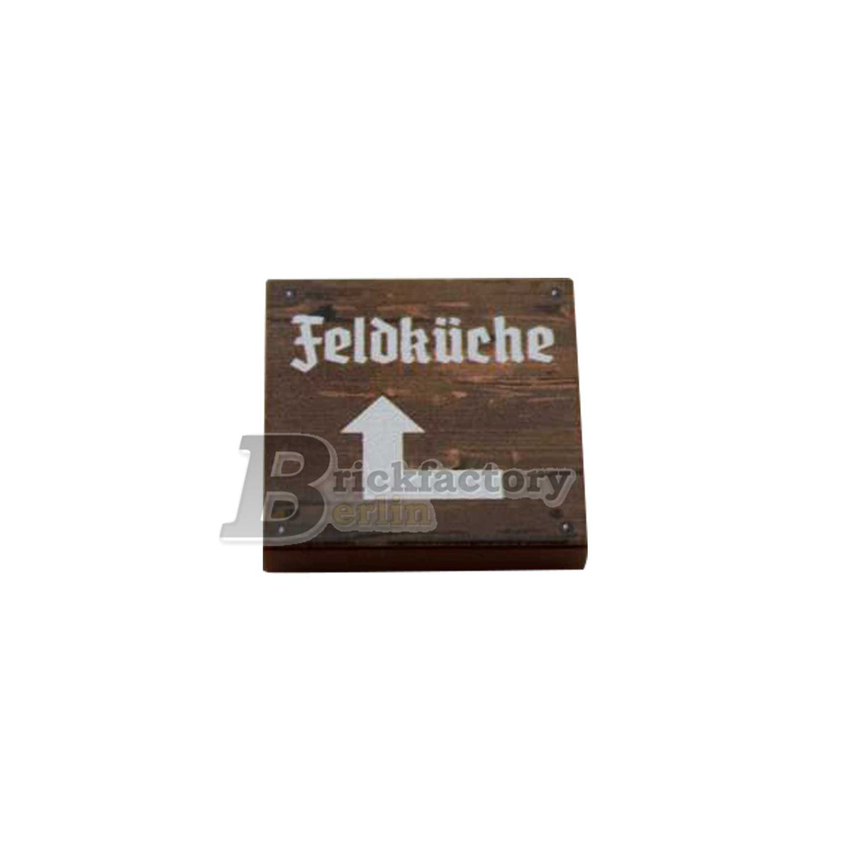 BF-0471F - Feldküche (Farbe: Reddish-Brown, Bedruckte LEGO®-Fliese 2x2)