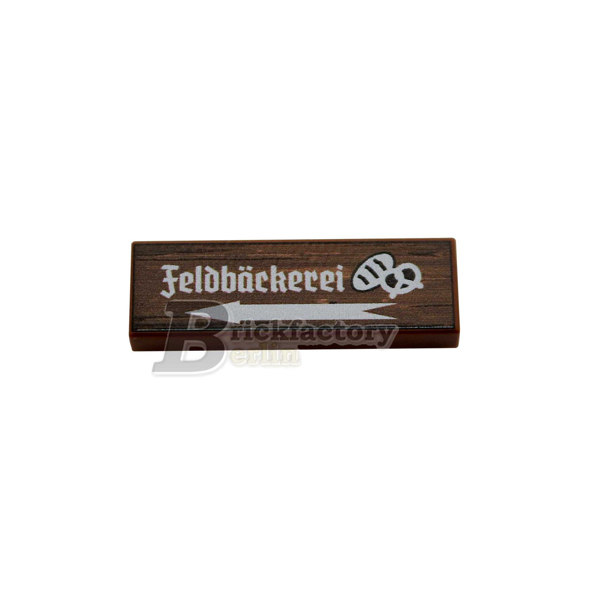 BF-0472D - Feldbäckerei (Farbe: Reddish-Brown, Bedruckte LEGO®-Fliese 1x3)