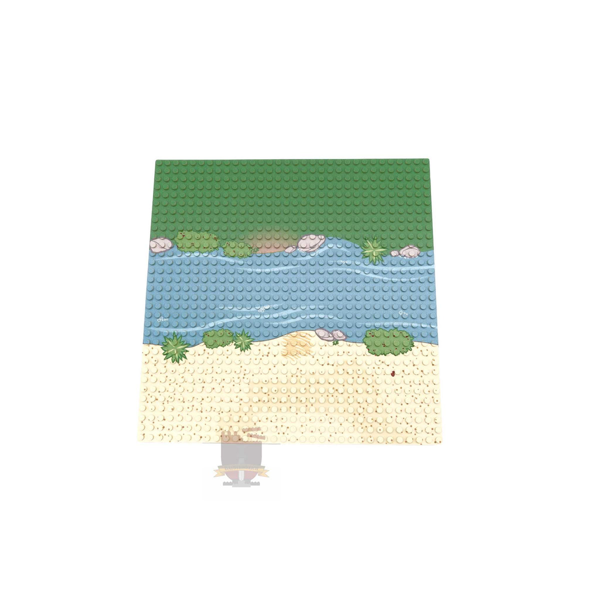 LB-90019-Grundplatte Fluss gerade (Lonestar-Bricks)
