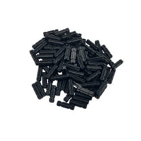 Technik Achse Klemmbausteine I 100 Stück I Kreuzachse Größe 2L | Schwarz | kompatibel mit allen gängigen Herstellern |  580