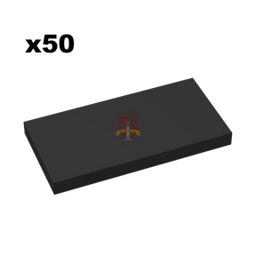 Fliese 2x4 Schwarz 50 Stück (Q-Bricks)