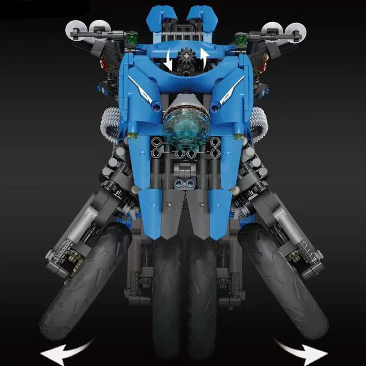 23009 - blaues Motorrad (Mould King)