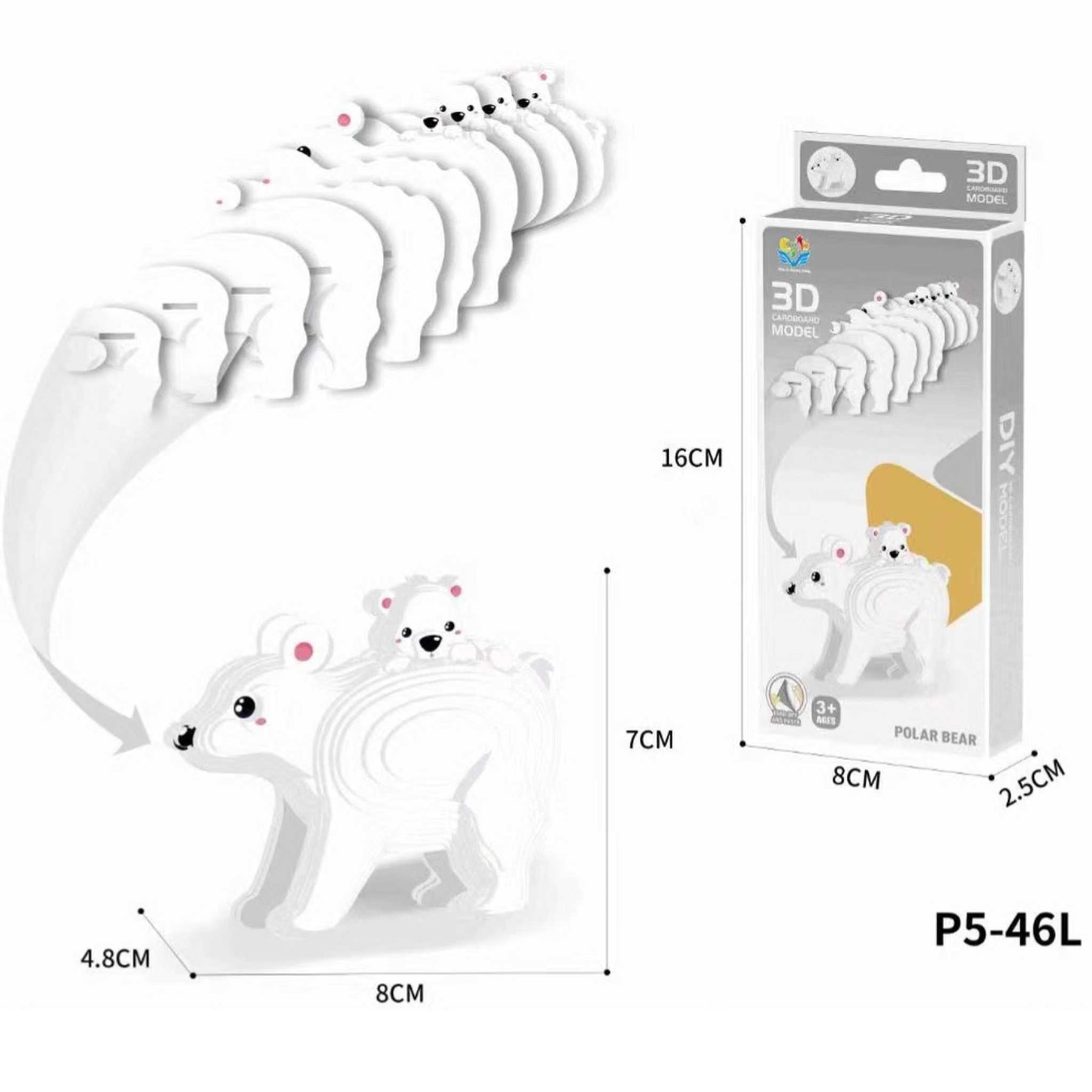 Eisbär (3D Karton Puzzle)