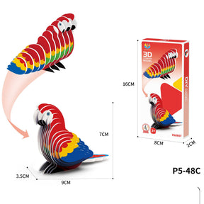 Papagei (3D Karton Puzzle)