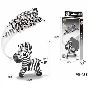 Zebra (3D Karton Puzzle)