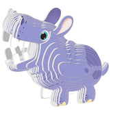 Nilpferd (3D Karton Puzzle)